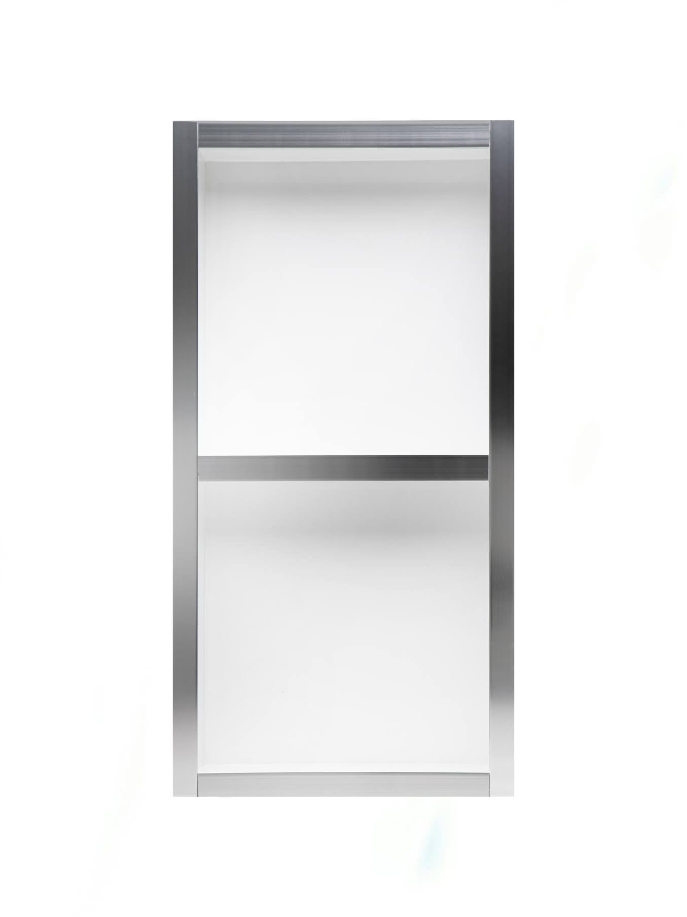white shower niche