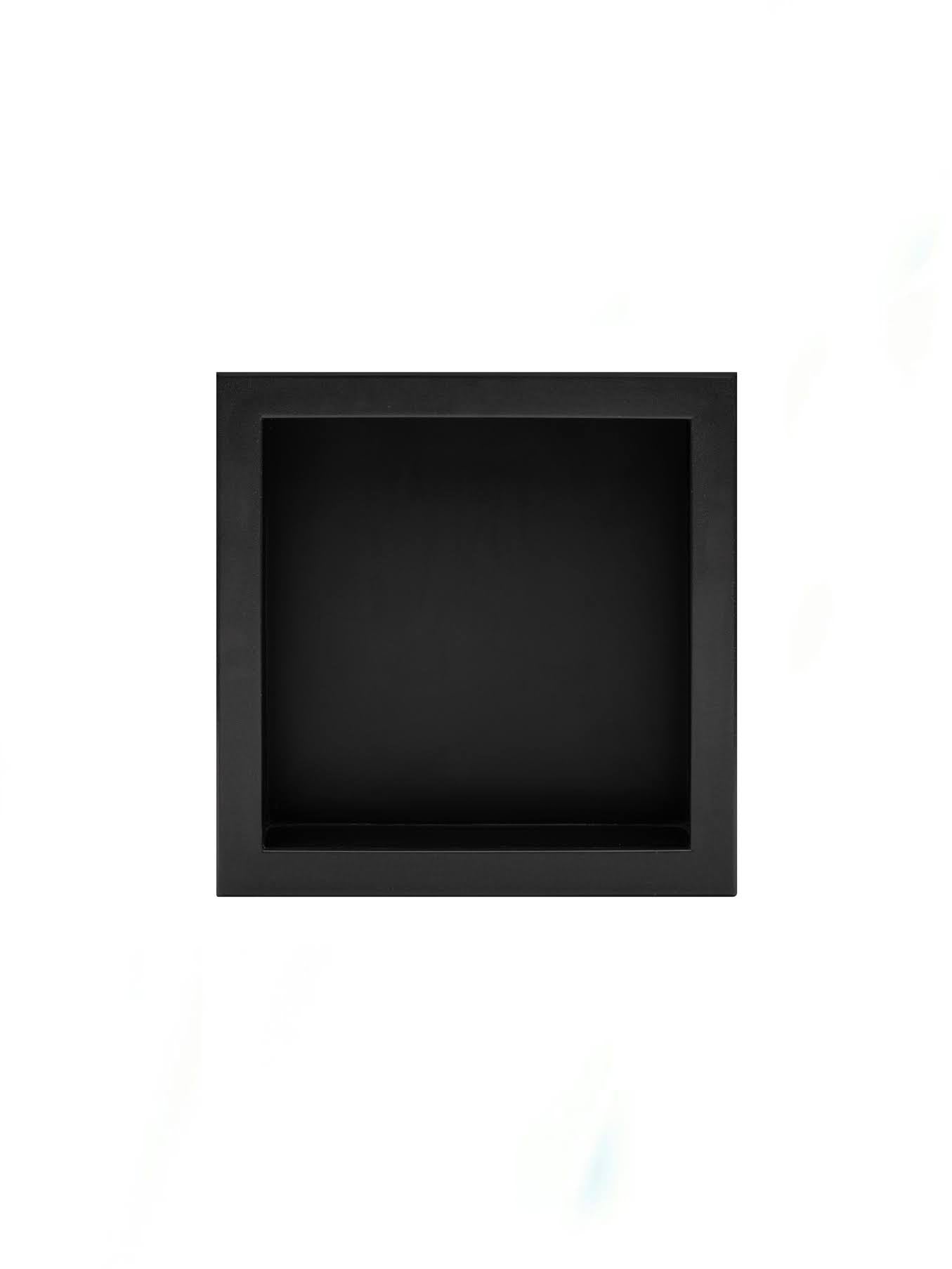black shower niche
